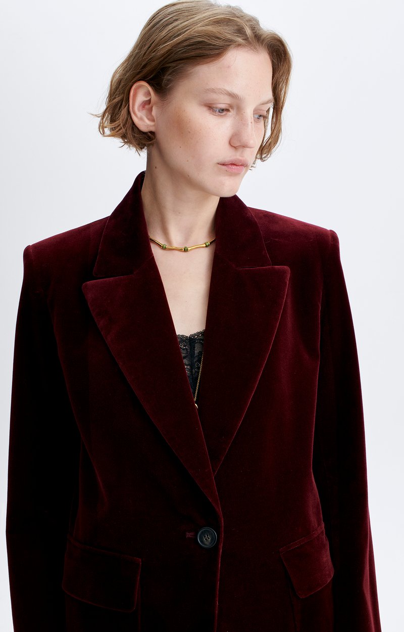 Floea Jacket Cotton-velvet tailored jacket WINE Vanessa Bruno