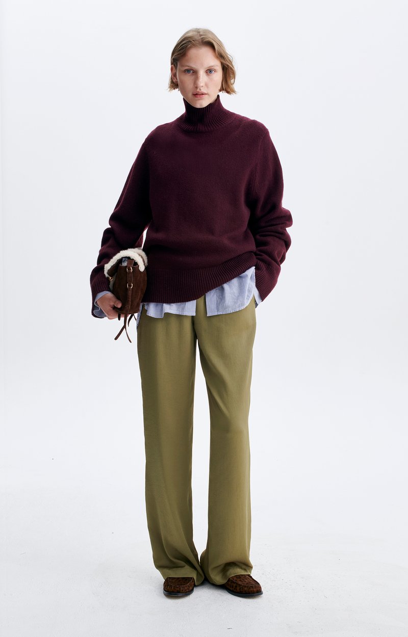 Henzo Jumper Merino-yak roll-neck jumper BURGUNDY Vanessa Bruno