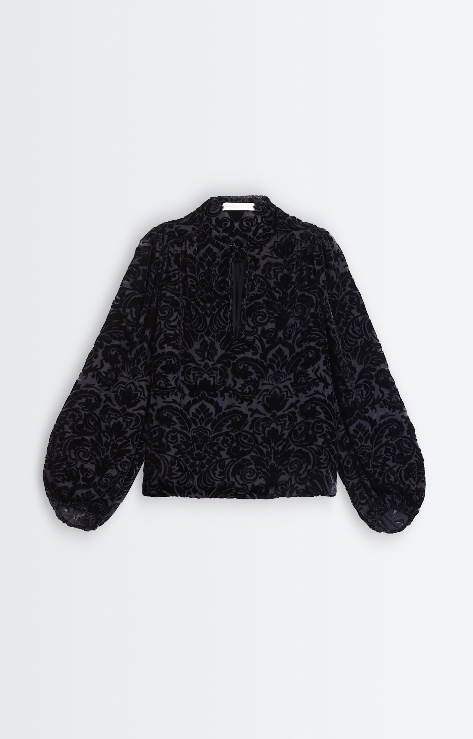 Halimi Blouse Burnout-velvet blouse Black Vanessa Bruno