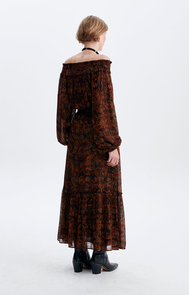 Helvira Dress Long paisley-print dress Light Spice Vanessa Bruno